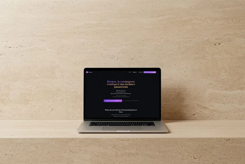 Réalisation Novenx, Lecture & Tech par Studio Tholira, agence web Sud de la France